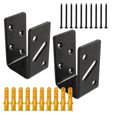 u shaped galvanized heavy metal door barricade bracket|2x4 door security brackets.